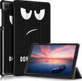 Samsung Tab A7 lite hoes Bookcase Don't Touch Me - Hoes Samsung Galaxy Tab A7 lite hoesje Smart cover
