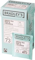 Bradley's thee - Organic - Green Tea Mint & Liquorice n.73 - 100 x 1.75 gram