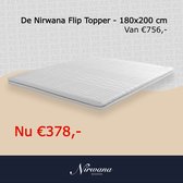 Le Nirwana Flip Topper - 180x200 cm - Sommeil d'essai 30 nuits - Deux duretés