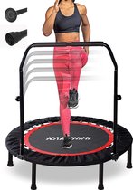 101,6 cm opvouwbare mini fitness indoor oefening workout rebounder sport trampoline met handgreep, max. belasting 150 kg -  Salect®