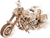 Robotime® Motorfiets - Modelbouwpakket - DIY - 3D - Houten Modelbouw - Puzzel - Model - 270 x 116 x 160mm