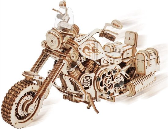 Robotime® Motorfiets - Modelbouwpakket - DIY - 3D - Houten Modelbouw -  Puzzel - Model... | bol.com