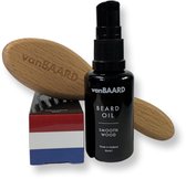 vanBAARD Exclusieve Baardverzorging set - Premium Baardolie vanBAARDformule - Vegan Baardborstel