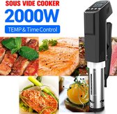 Vacuüm sous-vide fornuis - 2000W - Krachtige dompelcirculator - LCD digitale timerweergave - roestvrij staal - type A