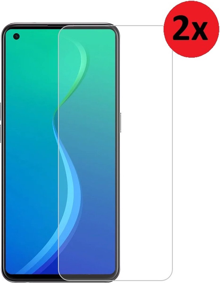 Screenprotector Geschikt voor Oppo Reno 5 5G - Oppo Reno 5 5G Tempered Glass 2x