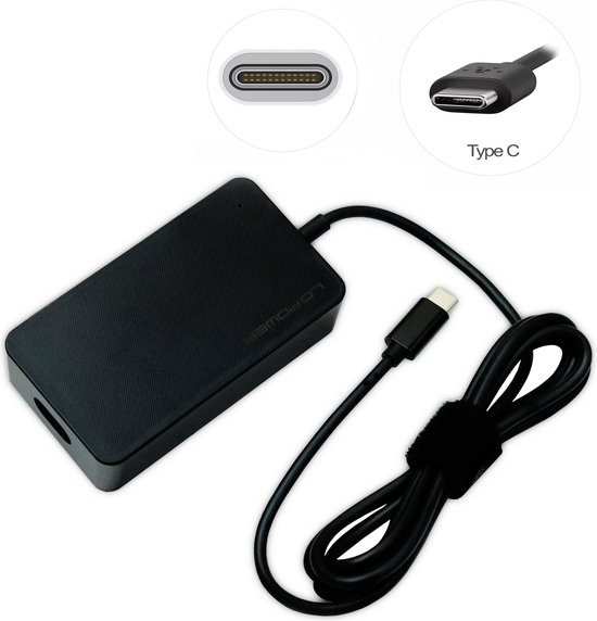 vervangen Koopje Verplaatsbaar 90W Notebook adapter met USB Type-C 90W Oplader voor Macbook / Tablets /  Smartphones... | bol.com