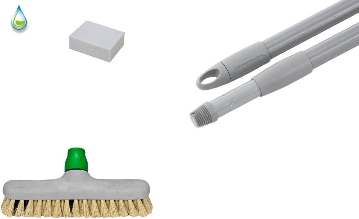 Goedkoopste Schrobber / Luiwagen met telescoopsteel Anker / Tampico / Kunststof / Groen / Telescoop Steel / Gerecycled Plastic