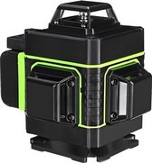 Quali® 16 Lijnen Groene Opmeet Laser 4D – LED Power Scherm – Makkelijk te dragen– Multifunctioneel – Flexibel – Waterbestendig- mm precies