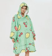 Fruit Coodie - Hoodie blanket - Hoodie deken met mouwen en print