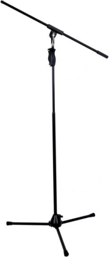 Gravity MS 2321 B Microfoonstandaard Met Platenvoet En 2-Punts Galg - Zwart