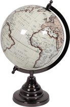 Wereldbol met houten voet diameter 28 cm