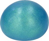 Slijm Bal xxl - 10 cm - blauw - met glitters - Stressbal voor de hand - Kinderen