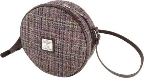 Véritable Harris Tweed Multi Color Weave Bannock Sac à main - Fabriqué en Ecosse