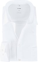 OLYMP Luxor comfort fit overhemd - wit - Strijkvrij - Boordmaat: 43