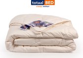 totaalBED - Dekbed Romy - Schapenwol - 100% Perkal katoen - 4-seizoenen - 140x200cm