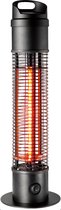 Blooboost Patio Heater Electric - Radiateur - Carbone - Debout - Résistant À L'eau - 1200W - Zwart