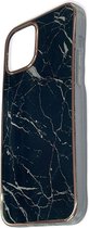 Apple iPhone 12 Pro Max Hoesje Zwart Marmer  Stevige Siliconen TPU Case – iPhone 12 Pro Max Luxe Xtreme Back Cover Stevige Shockproof telefoon hoesje