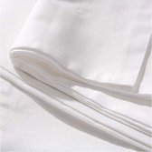 Laken- Strijkvrij -Katoen -Eenpersoons-150 x 250cm-Wit