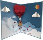 pop-up-Valentijns -wenskaart-liefdes -luchtballon-hart-3d