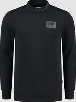 Purewhite -  Heren Regular Fit   Sweater  - Zwart - Maat L