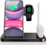 DATO® Wireless Charger - 4 in 1 DATO Charging Dock - iPhone IOS - Android - Black