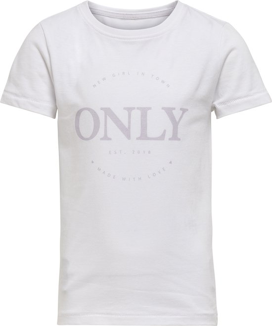 Kids ONLY KOGWENDY S/ S LOGO TOP BOX CP JRS T-shirt Filles - Taille 122/128