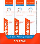 Elmex Anti-Cariës Whitening Tandpasta 3 x 75ml - Voordeelverpakking