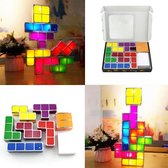 DIY Tetris Puzzel Licht - Stapelbaar 3D LED Nachtlampje - Bureaulamp - 7 stuks