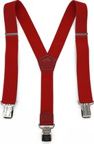 Bretels rood - Met extra stevige, sterke en brede klem die niet losschieten