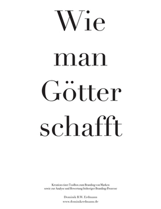 Wie man Götter schafft - cover