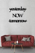 BT Home - Yesterday Now Tomorrow Wanddecoratie - Muurdecoratie - Line art - Wandborden - Wall art - kerst - kerstcadeau - wandecoratie woonkamer - kerstgeschenk