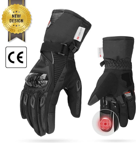 Gants de moto Gants de moto – gants d'hiver imperméables coupe-vent  protection