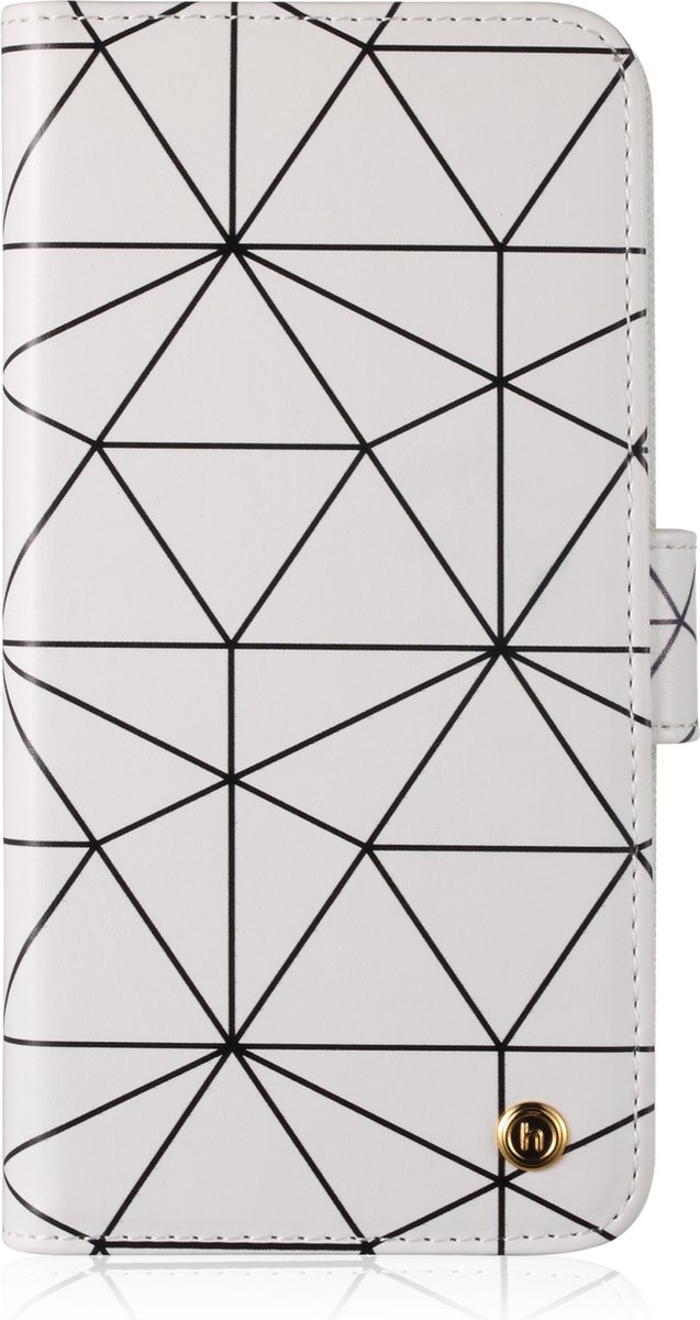 iPhone Xs/X, style wallet magnetisch, superstar wit