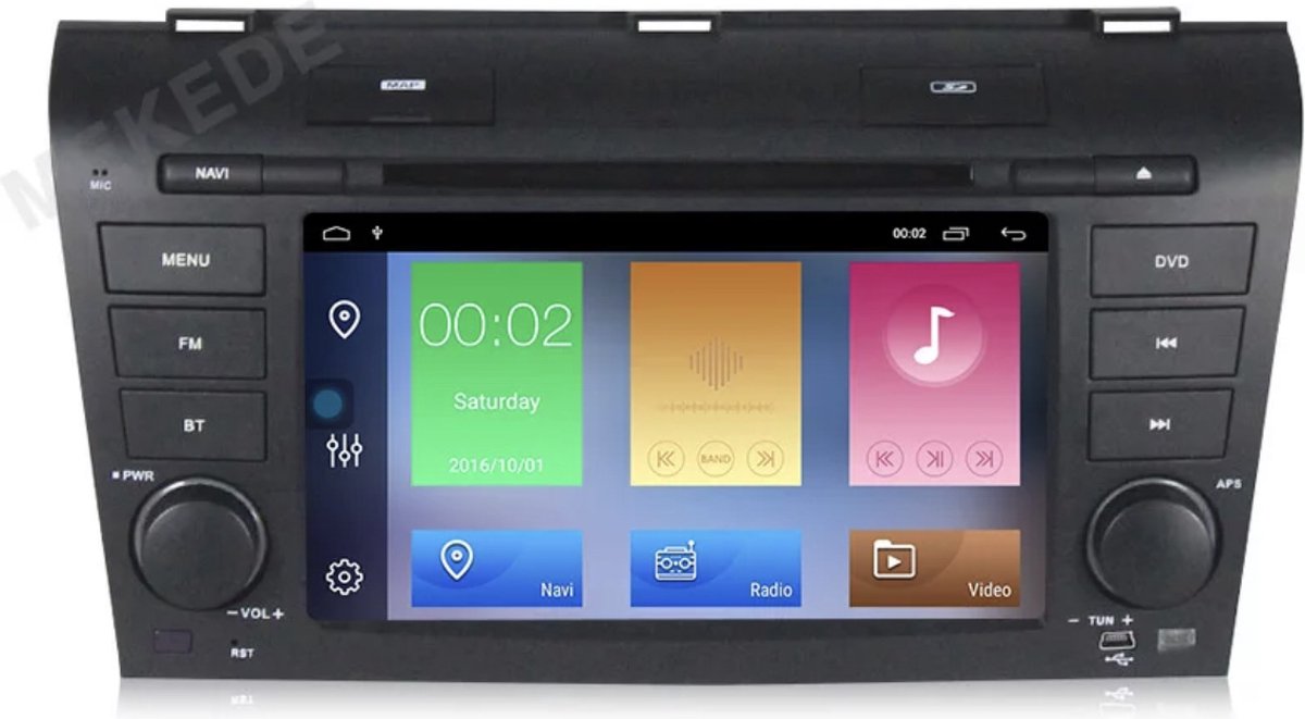 CarPlay Mazda 3 2003-2009 Android 10 navigatie en multimediasysteem autoradio wifi bluetooth usb dvd speler 2+32GB