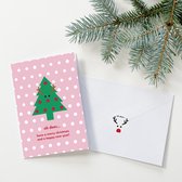 vormgevoel - 24 Kerstkaarten 'Rudolf kan de boom in'  + enveloppen in kartonnen doosje - Luxe kaartenset