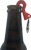 Rietadt - Bierriet - Biersnorkel - Bierkanon - Rietadt - Spiesbak - Spieskanon - Bier Cadeau - Bier Accesoires - Bier Gadgets - Sleutelring Sleutelhanger - Rood