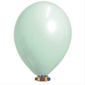 Zakje met 15 mint kleurige ballonnen - 30cm doorsnee (12 inch) - Biologisch afbreekbaar