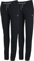 Lot de 2 Donnay - Pantalons de survêtement coupe droite - Femme - XL - Zwart