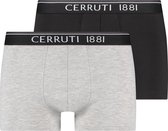 Cerruti 1881 Boxershort 2 pack Grijs/Zwart Maat S
