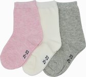 Baby Bio sokken - 12 baby sokjes - jongens & meisjes - maat 24-27 - 80% hoogwaardige biologisch katoen - Naadloos aan de teen