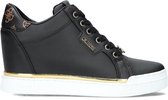 Guess Faster2 Hoge sneakers - Leren Sneaker - Dames - Zwart - Maat 40