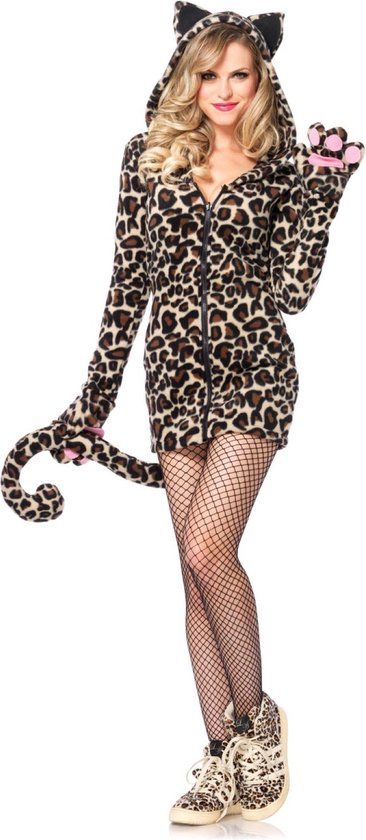 Leg Avenue Cozy Leopard - Carnavalskleding - Dames