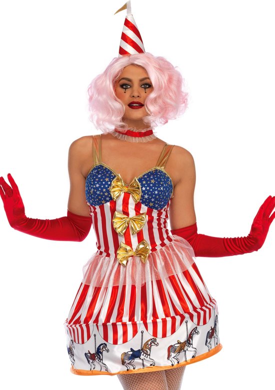 Carousel Clown kostuum - Multicolours - Leg Avenue