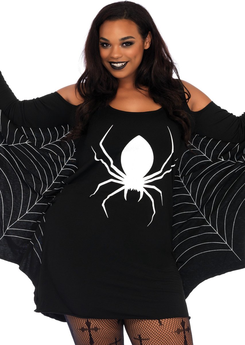 Jersey spiderweb dress