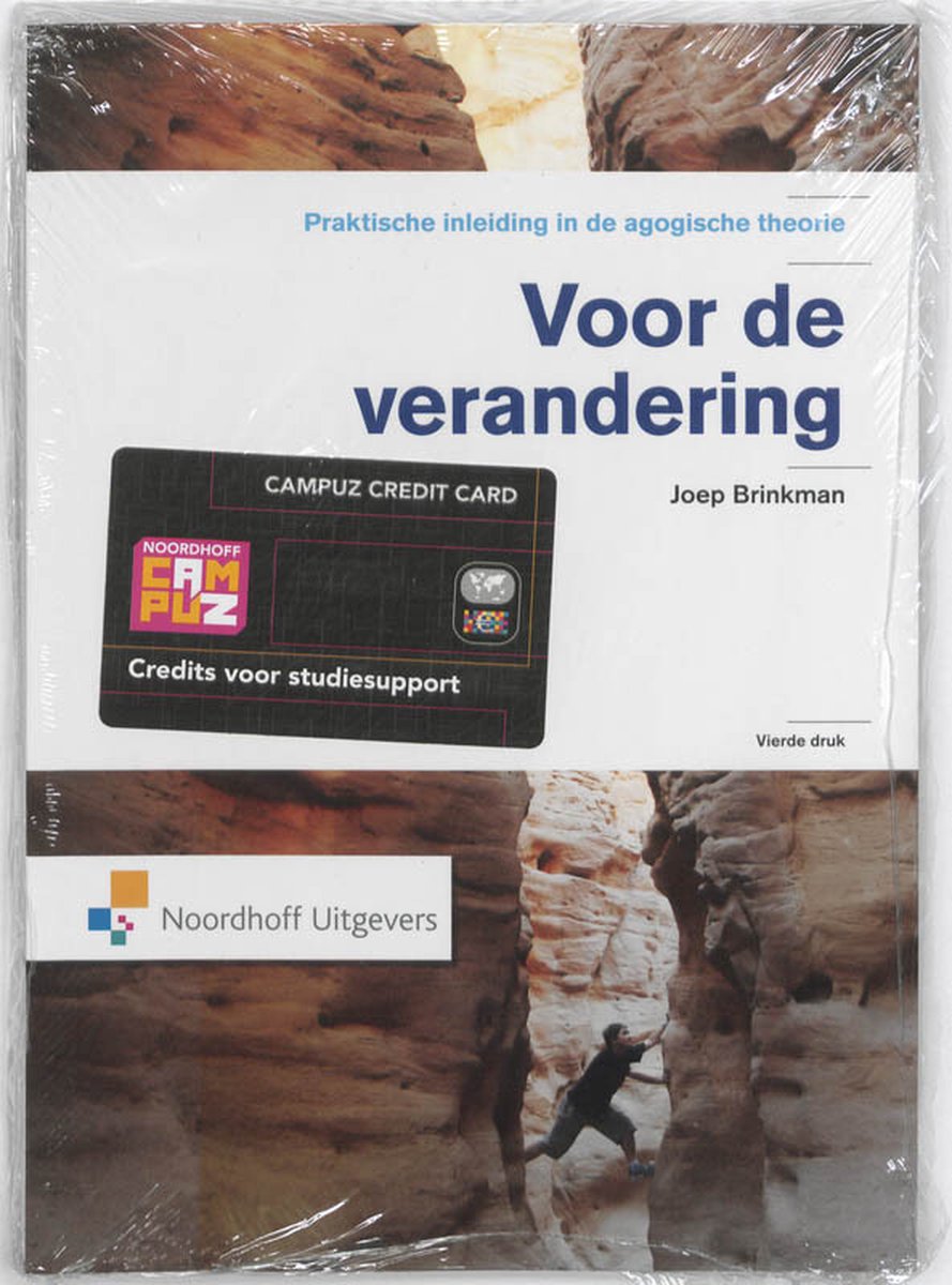 Omslag van Voor de verandering