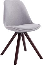 Eetkamer - Bezoekersstoel Sievi Stof Square legs CE, Grijs