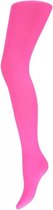 Fluor roze dames panty 60 denier L/XL