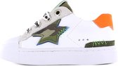 Sneakers | Jongens | White Camo Star | Leer | Shoesme | Maat 22