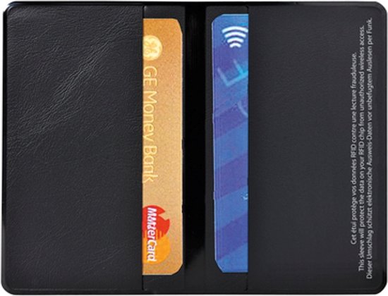 4 RFID-blokkerende kaartenhoezen & 2 paspoorthoesjes, bankpasjes