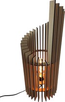 Sfeervol - hout - industrieel - lamp 'Floki'